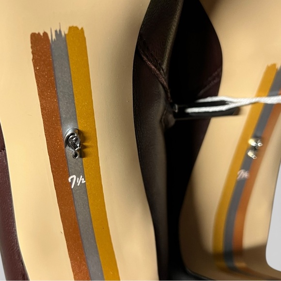 🌻NEW w/Box Sam Edelman Sylvia Spiced Pecan Brown Leather  Knee High Boots 7.5 - Picture 10 of 11